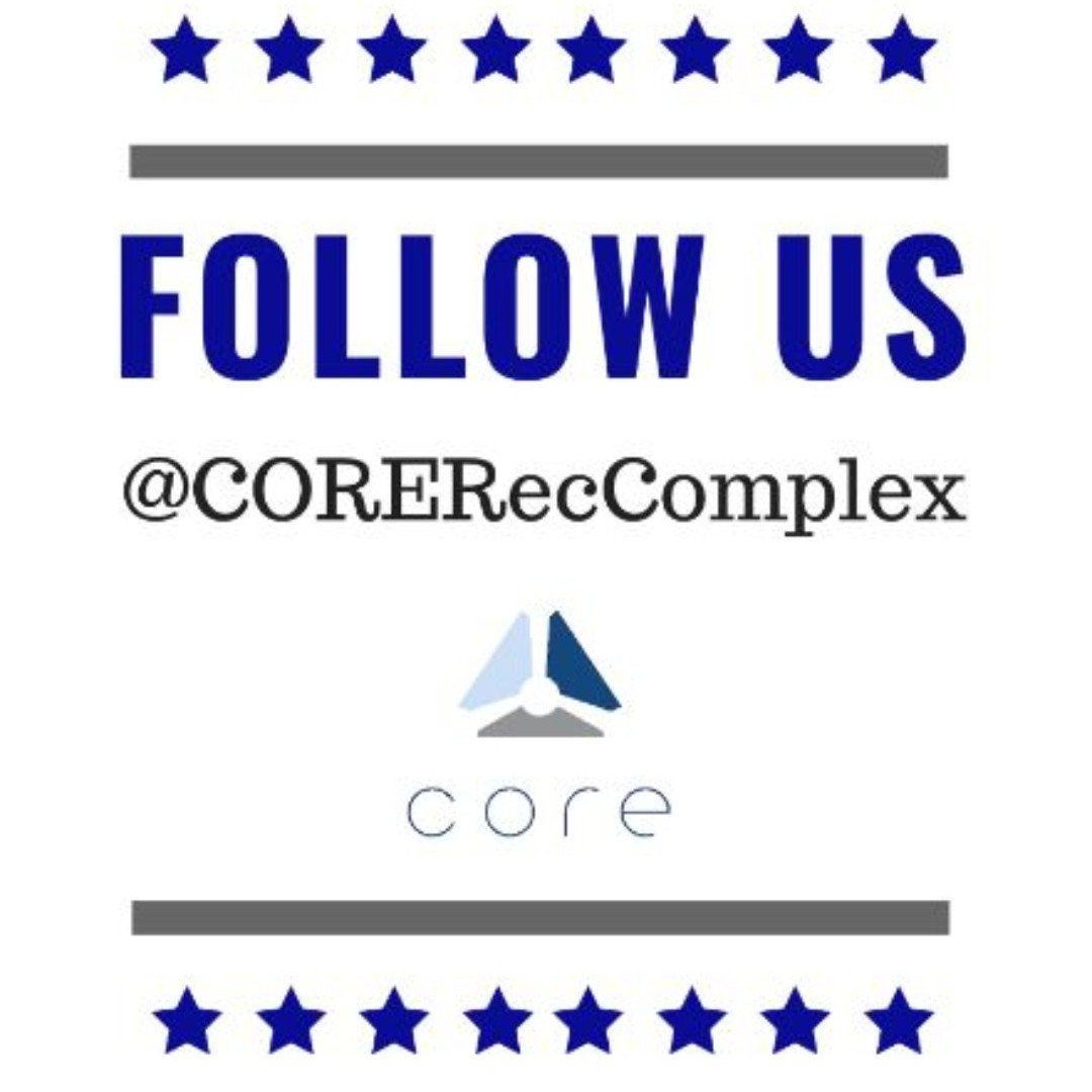 CORERecComplex's tweet photo. Follow Us for facility updates, field rental availability, drop in programs, new classes, inspirational quotes &amp; everything fitness &amp; Sports.   Nothing to lose and everything to gain #FollowTheCORE #Fitness #Sports #CORERecComplex https://t.co/ewHUr11BOn