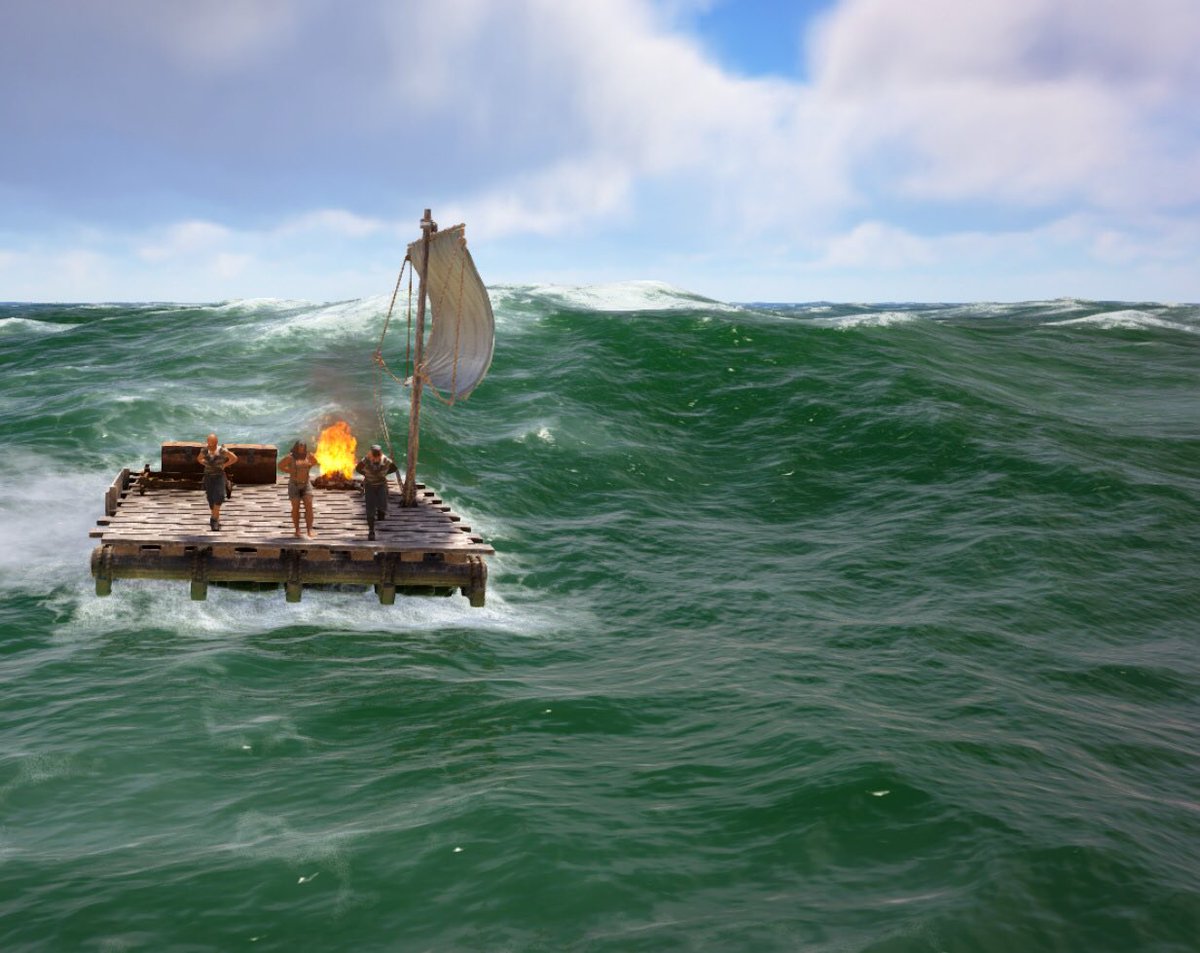 GamingRfk's tweet photo. RFK - Gaming goes #Atlas man hört die meute schon auf dem Meer. Sie können die Ankunft unserer Piraten @DrSprayyy @KeeezN_Twitch und @Spalli_TV kaum erwarten. Schaltet morgen ein ihr landraten und begebt euch mit uns auf die reise über die Weltmeere. #AtlasMMO #twitchde #goRFK https://t.co/Pdk1wED13M