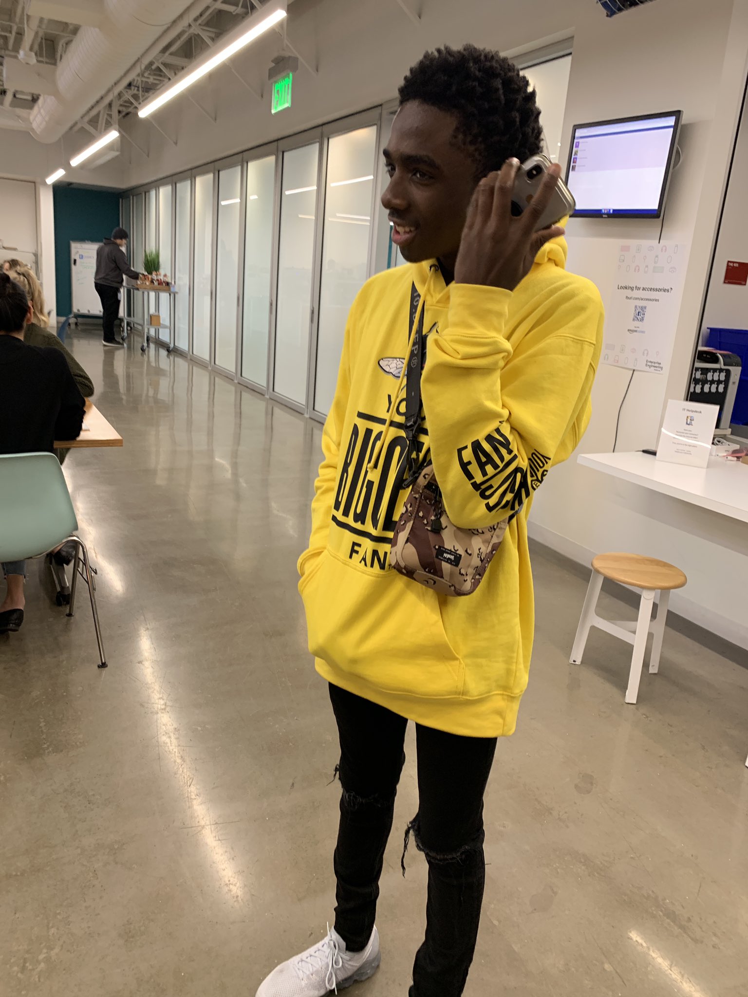 Caleb mclaughlin sneakers hotsell