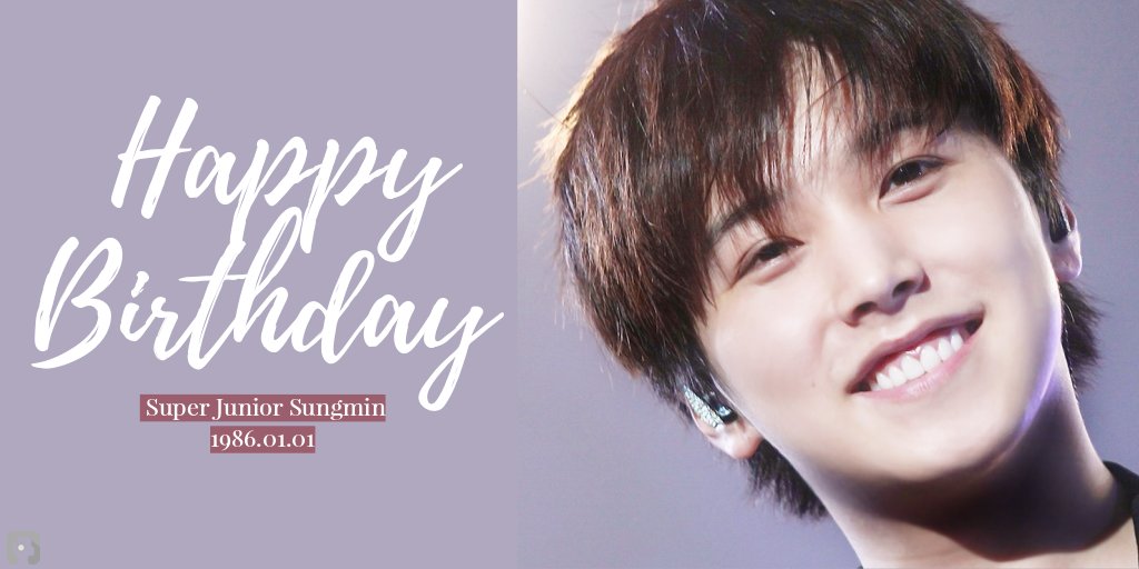 Happy Birthday Lee Sungmin!    