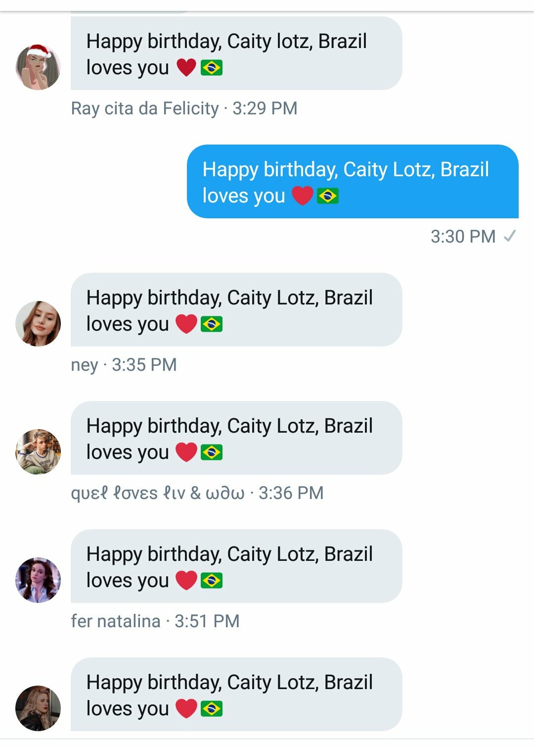 Happy Birthday, Caity lotz, Brazil loves you     