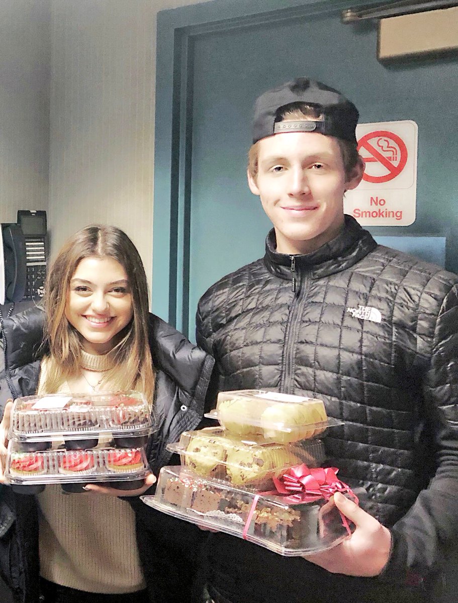 HPFCharity's tweet photo. Our Volunteers Gabriella Palminteri &amp; James Fallon donated brownies, cupcakes, chocolates &amp; Italian cookies to North Castle Police today &amp; thx’d Police for their service. @hollywoodmoms @chazzpalminteri @LisaSalvadorini @volunteerNYnow @FoxLanePride @RealRomaDowney @elvisduran https://t.co/mDxGCQib7H