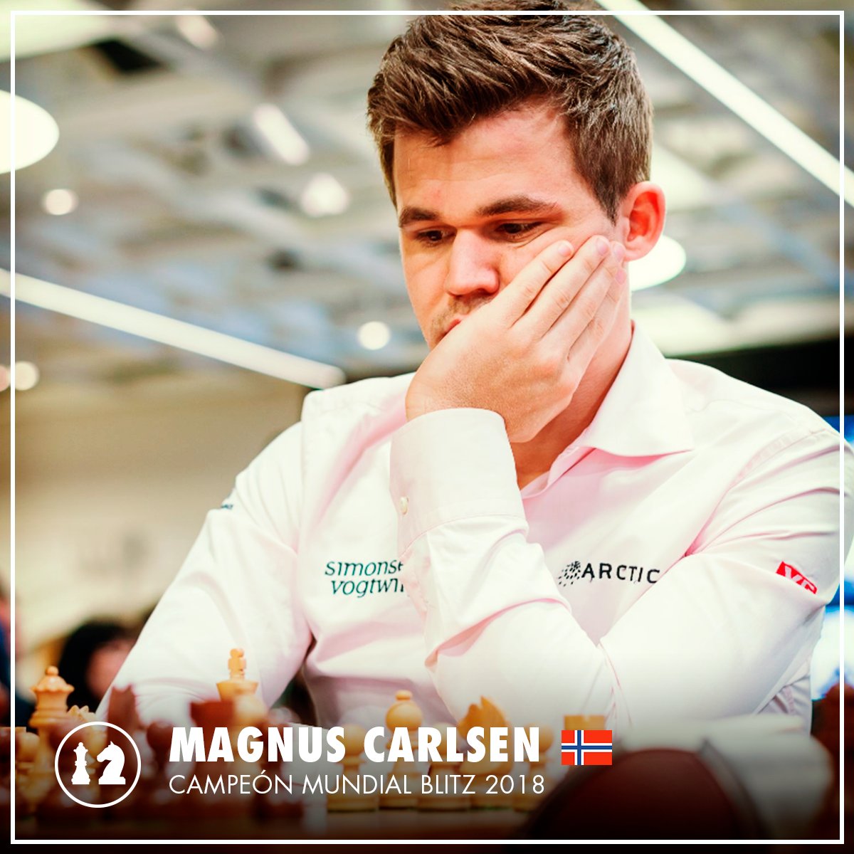 ___sssky's tweet photo. ¡Felicitaciones @MagnusCarlsen!
Mirá la info en https://t.co/H6IEtdePGn https://t.co/yAi10xArW5