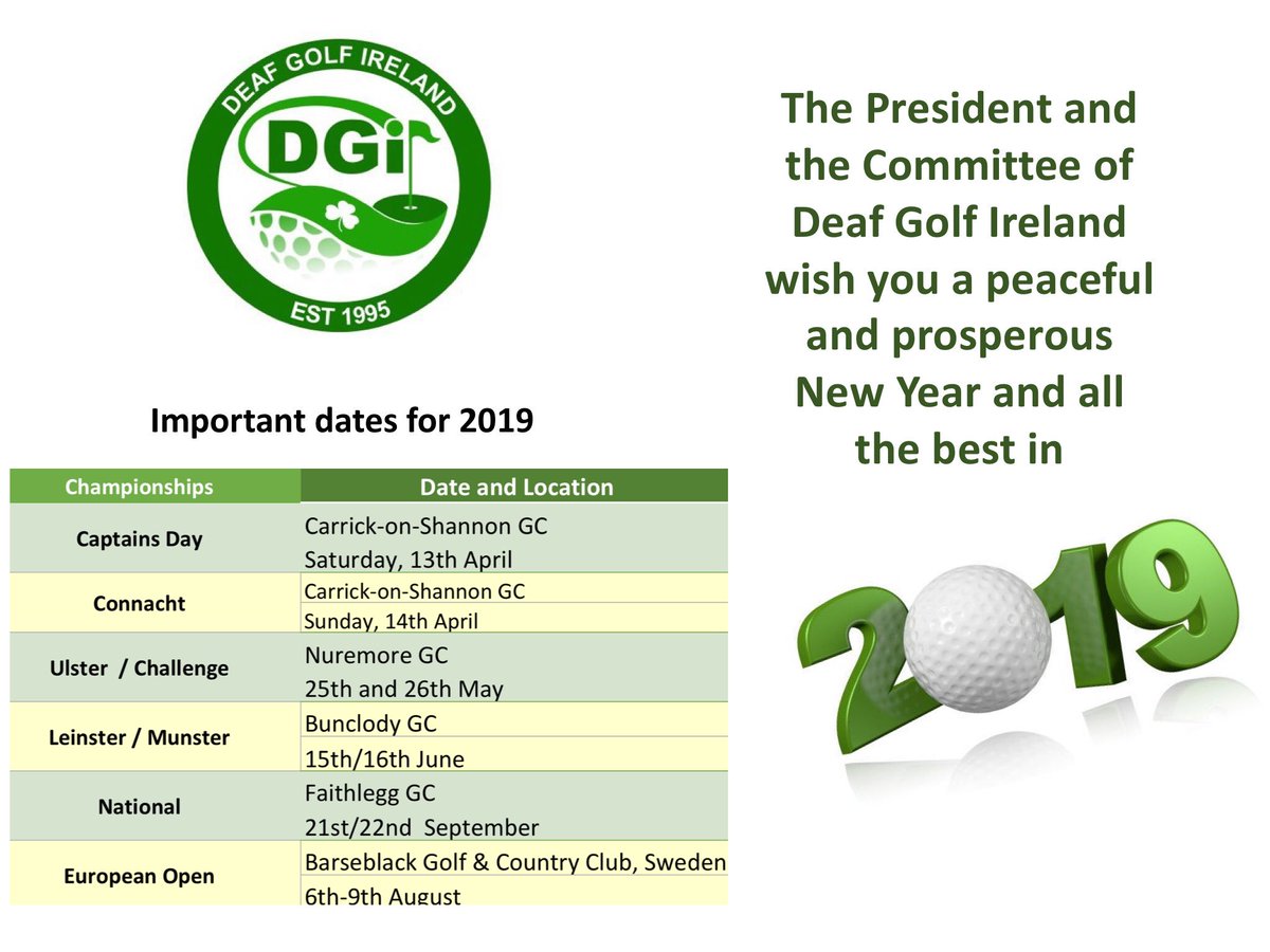 DGI’s NEW YEAR greetings message! <a href="/DeafGolfIreland/">Deaf Golf Ireland</a> <a href="/WorldDeafGolf/">WDGF</a> <a href="/GolfinIreland/">Rory Mathews</a> @IrelandGolfing @GUIAcademy <a href="/GUIGolf/">18666</a>
