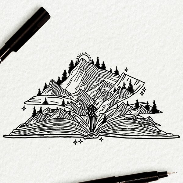designfeast's tweet photo. “No matter how we advance technologically, please don’t abandon the book. There is nothing in our material world more beautiful than the book.” Singer-Songwriter Patti Smith—@NationalBook Award (2010), b. today | ✏️ “Open Book” https://t.co/mgYOdQhFOd by Megan Steele. #Drawing https://t.co/4rS61qv87i