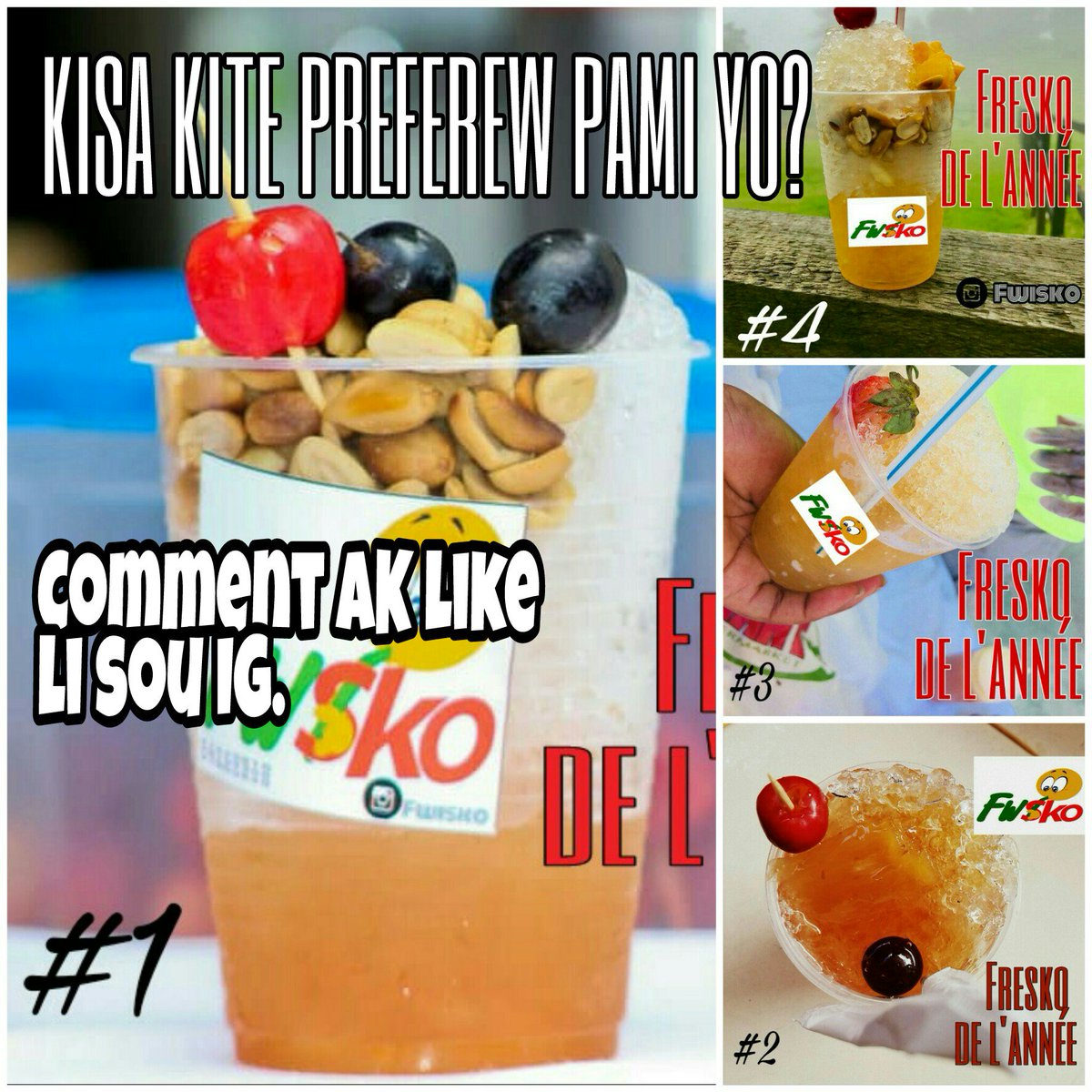 FWISKO1's tweet photo. Siw potko fèl al like epi komante.
 Topping ak prezantasyon kite 
PREFEREW pou ane 2018 lan.
#Freskodelane
@pimpjuicewow @Jhanedouze @TICKETmaghaiti @renois_mgj 
@Al_Kenley 
@GaboProduction 
@FestivalBikini 
@KiltiPanou
@kakosito
@ushpanther
@GoutetSaveursLa https://t.co/9qjOlrseGw