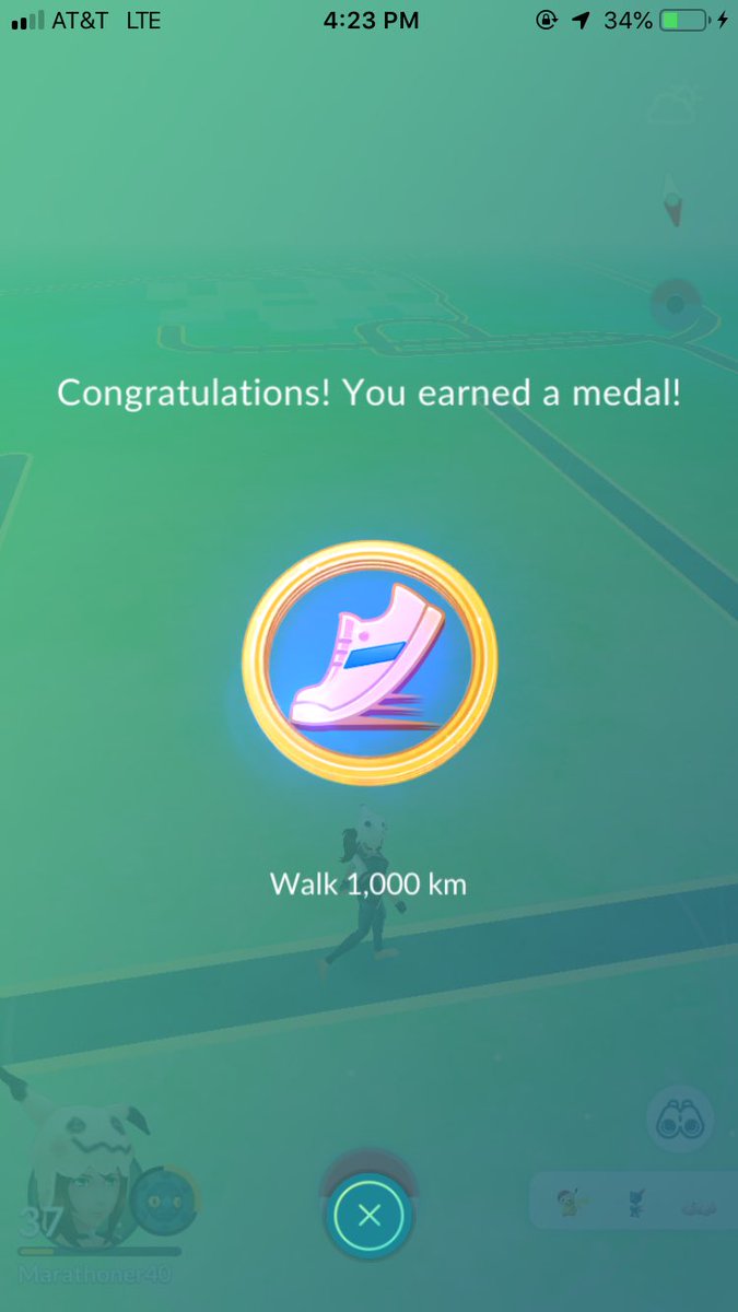 windaber's tweet photo. Finally hit 10 Million on Pokemon Go. Walked 5 miles. #Halfwayto40 https://t.co/buaZsZ3XQB