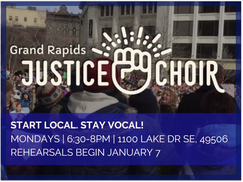 Open rehearsals resume on January 7 &amp; 14! Learn more about us at justicechoirgr.com. RT to spread the word! #GRMI #GrandRapids