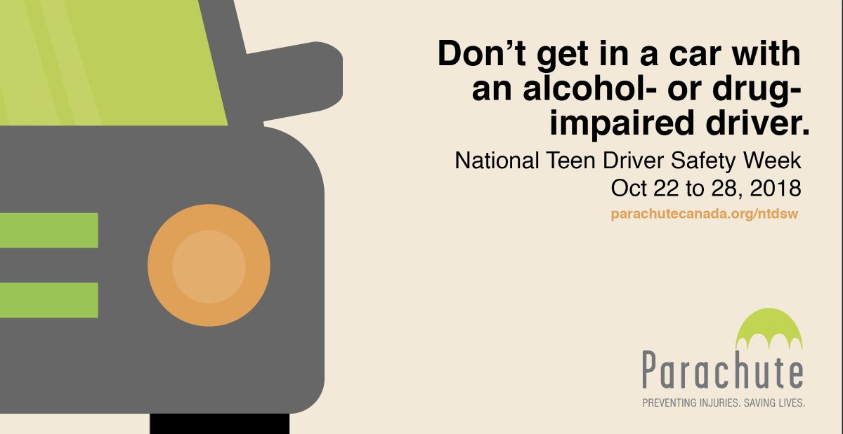 parachutecanada's tweet photo. #12DaysofCampaigns ✅ #KnowWhatImpairedMeans - an awareness campaign around #druggeddriving. Don’t drive while impaired – and that includes after using #cannabis. https://t.co/lQyYnNtiMc #NTDSW2018 https://t.co/5RYloFlCQU