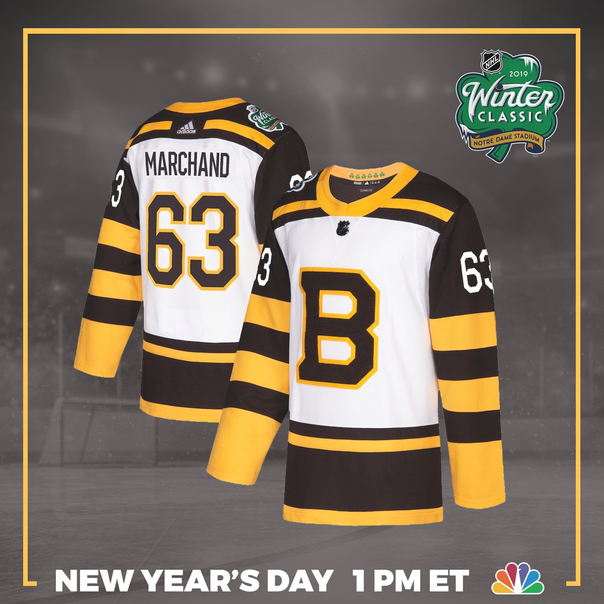 NBCSBoston's tweet photo. RT for your chance to win this #NHLBruins Winter Classic jersey!

Only 1️⃣ more day until  @NHLBruins vs. @NHLBlackhawks on @NHLonNBCSports

NoPurNec. 18+ Rules@ https://t.co/gIfy70VZSZ https://t.co/m2Myh3J7Hz