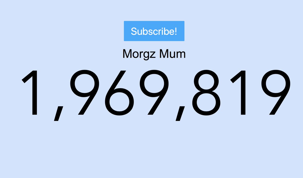 Morgz's tweet image. I still haven't got over the fact my 55 year old MOTHER is about to hit 2 MILLION subscribers on Youtube... Weird life 🤣