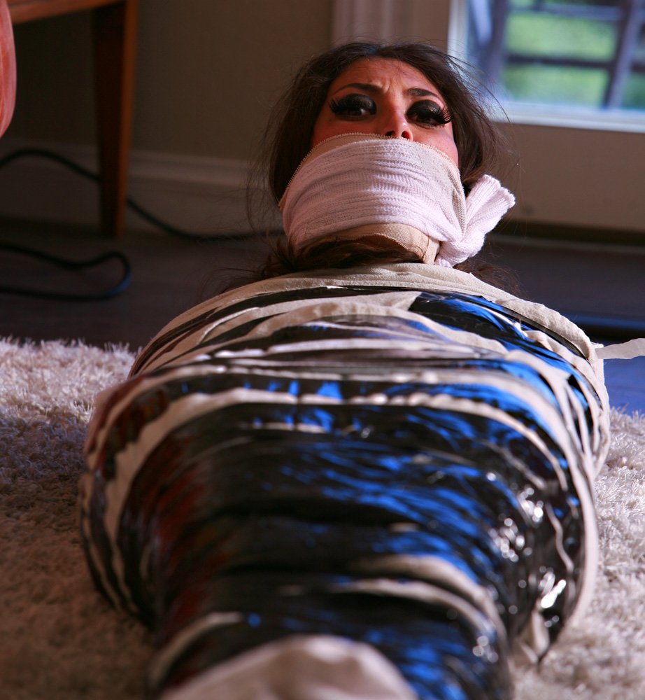 Beautiful Lola Pearl ends up getting Tape Bound, Double Mummified, Triple G...