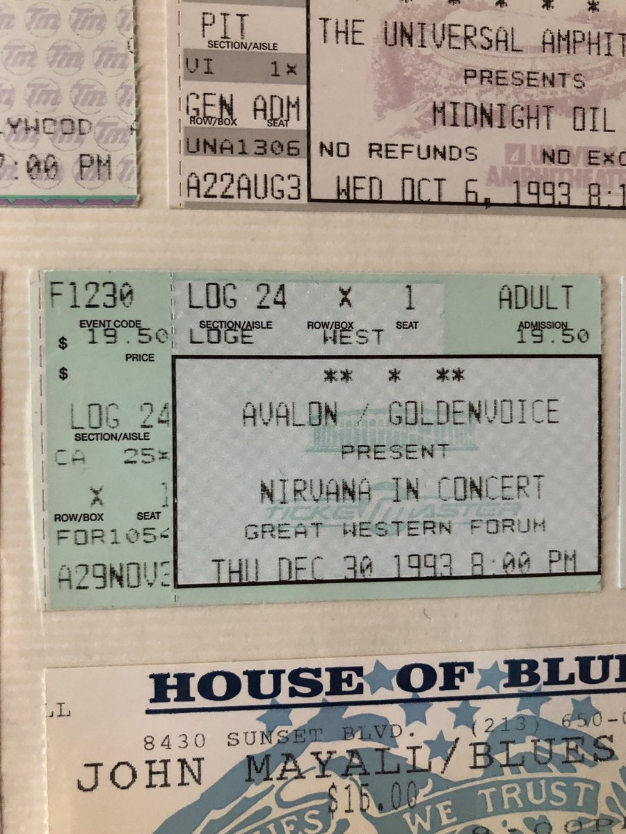 hasssarah's tweet photo. #onthisday 25 years ago @theforum , the only time I saw #nirvana https://t.co/qAHM7mevIm