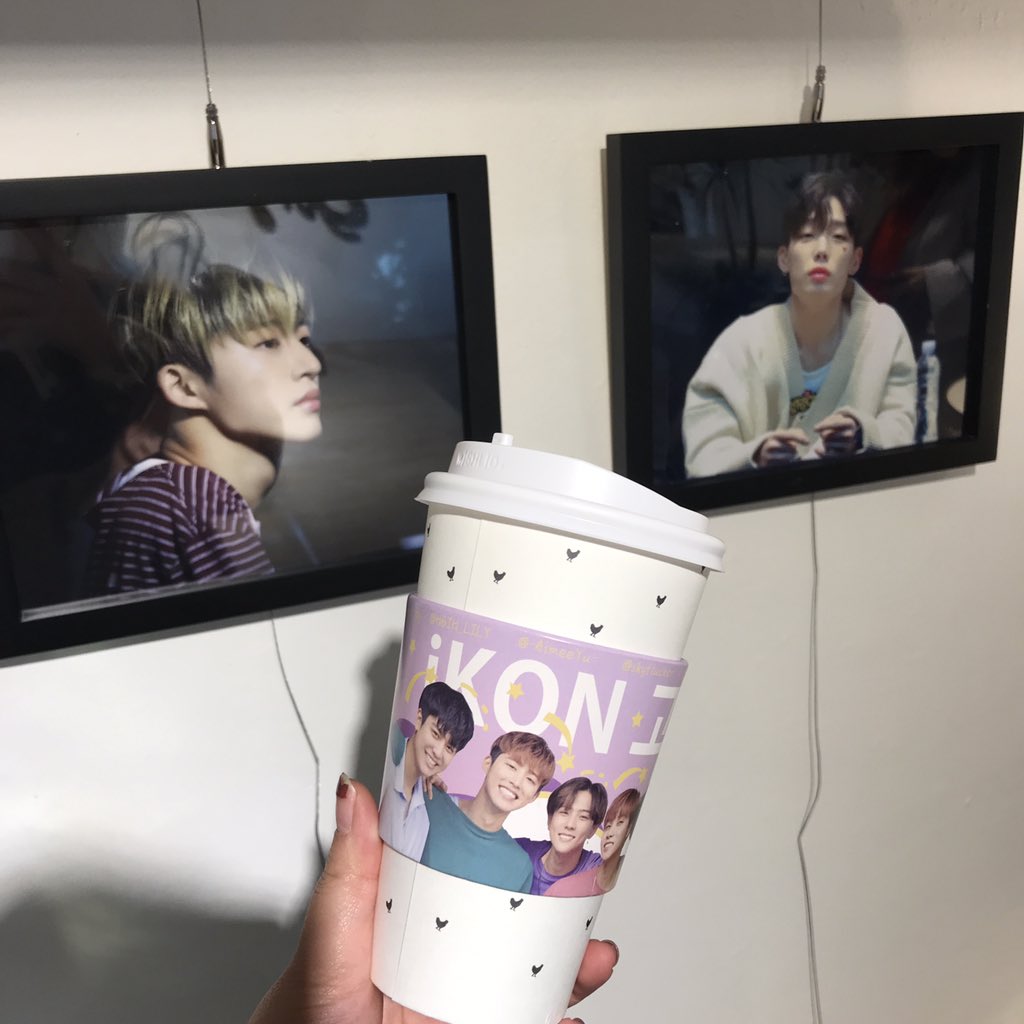 Peachkonic's tweet photo. #iKON #아이콘 
카페응원 오늘 부터 시작했어요 많이 인증샤해주세요 https://t.co/WTNoQomPC8