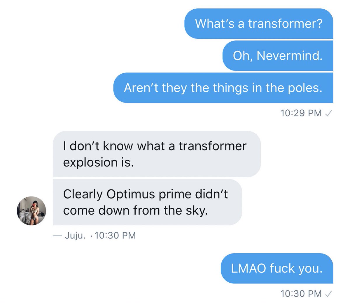 Nigga, I’m blocking her.