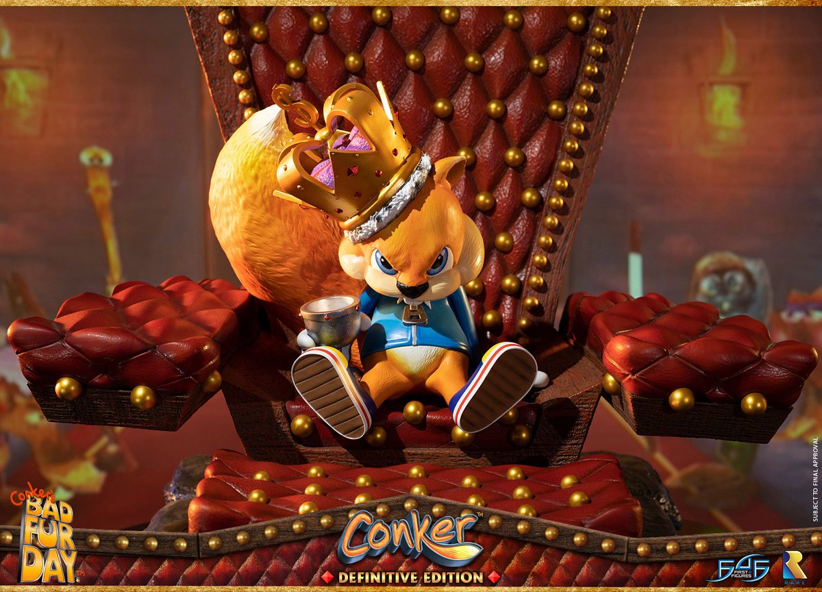 conker bad fur day statue