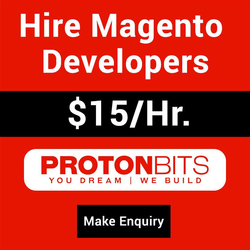 ProtonBitsSoft's tweet image. Hire Magento Developer from ProtonBits #hiremagento #magento #magentodeveloper #2018 buff.ly/2CIGoex