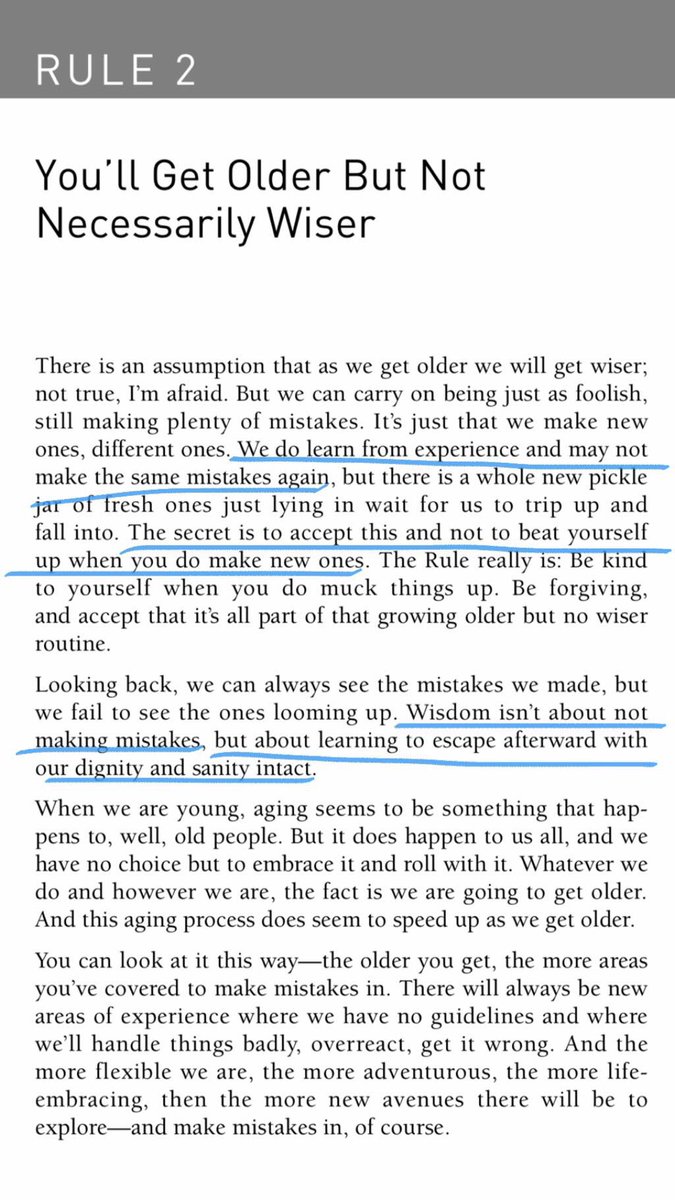 EngWQ_'s tweet image. #Rule2 : You’ll get older but not necessarily WISER.