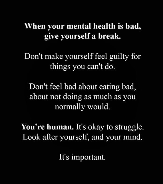 Sending love to everyone having a hard time at the minute. You will get better ❤️