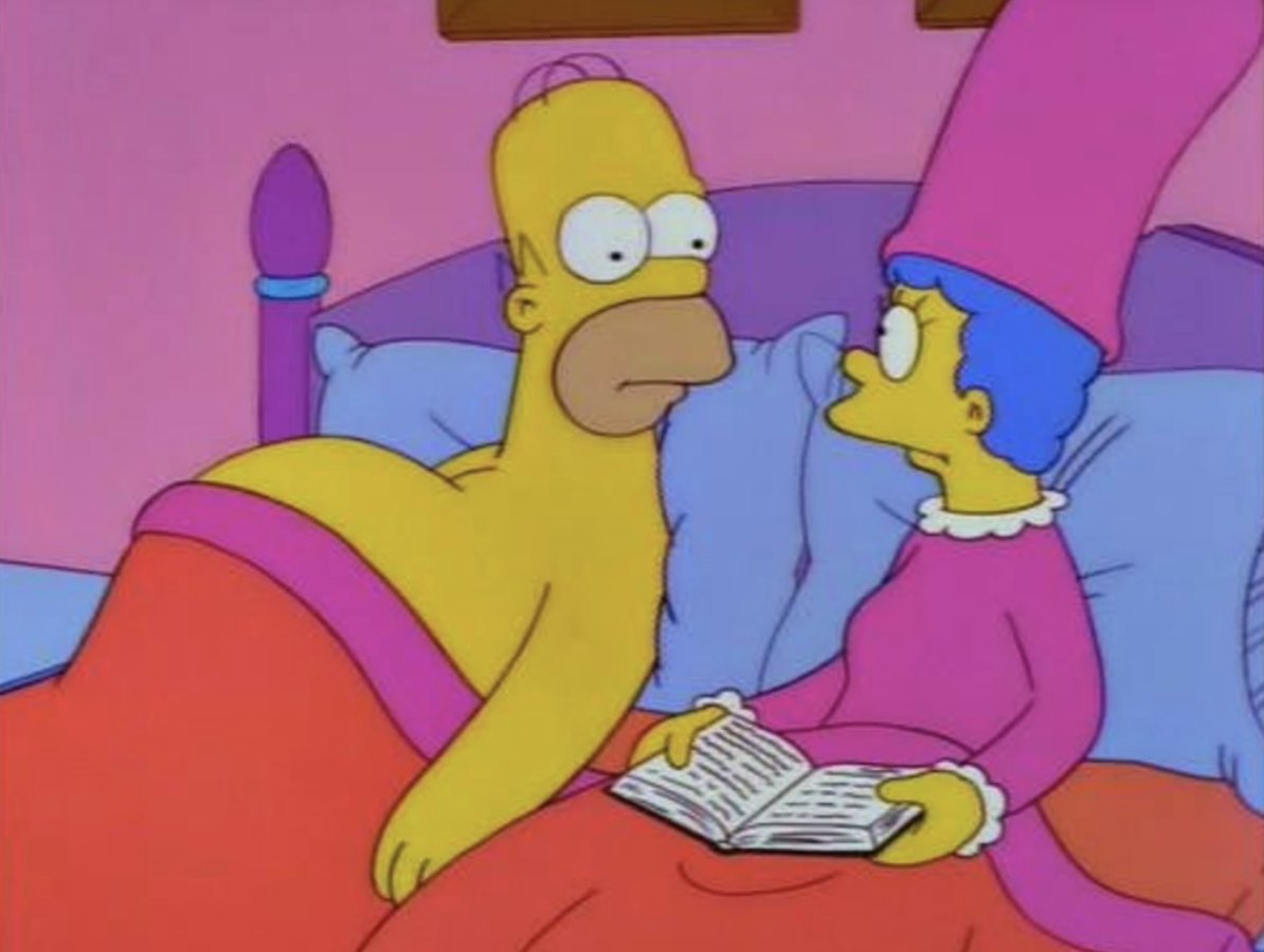 TheHomerQuotes's tweet photo. "Oh, Marge, how could you let me let myself go like this?”
“Me? I’m not the one who puts butter in your coffee.” https://t.co/jYjRSdHh7I