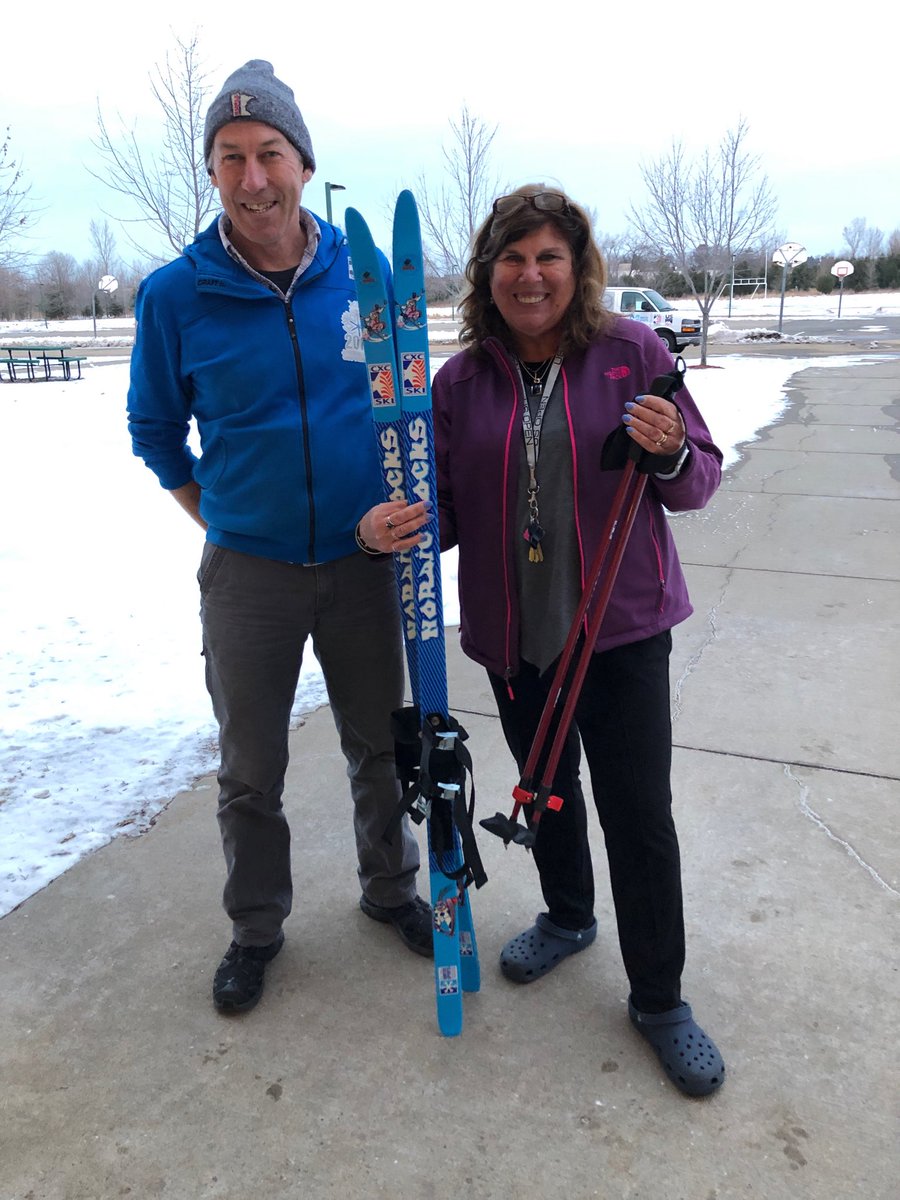 Coachwendy78's tweet photo. 42 sets of x-country ski’s for Menomonie Middle school!⛷Thank you Healthy Classroom Foundation and Nordic Rocks😎
#healthyclassroomfoundation
#mmsperocks
#nordicrocks https://t.co/rBt092YmCc