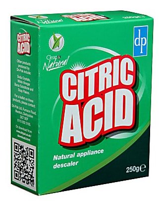 6/ We're talking £2.10 for 250g of multi-purpose, non-toxic, citric acid descaler - dishwashers, kettles, toilet bowls, hobs, the lot. Works best with warm water, but good in a spray bottle, too...