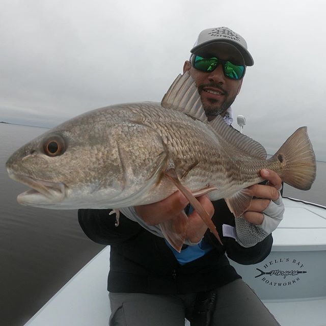 OutsidetheSlot's tweet photo. Found a couple of Reds in between the rain yesterday. #hellsbayboatworks #850strong #weekendwarrior #skifflife https://t.co/FDz8n4UPaA https://t.co/P7KwdIB0va