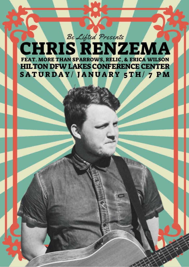 fmhsfca's tweet photo. wanna end break with a bang?? 

come to the @BeLiftedFM Concert ft. @chrisrenzema!!! 

•Hilton DFW @ lake grapevine 
•Saturday Jan. 5
•7-10 pm https://t.co/eICUrDFjZX