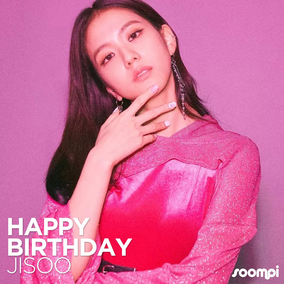 Happy Birthday to #BLACKPINK's Jisoo! #HappyJisooDay! 🎉 Catch up with her: soompi.com/tag/blackpink
