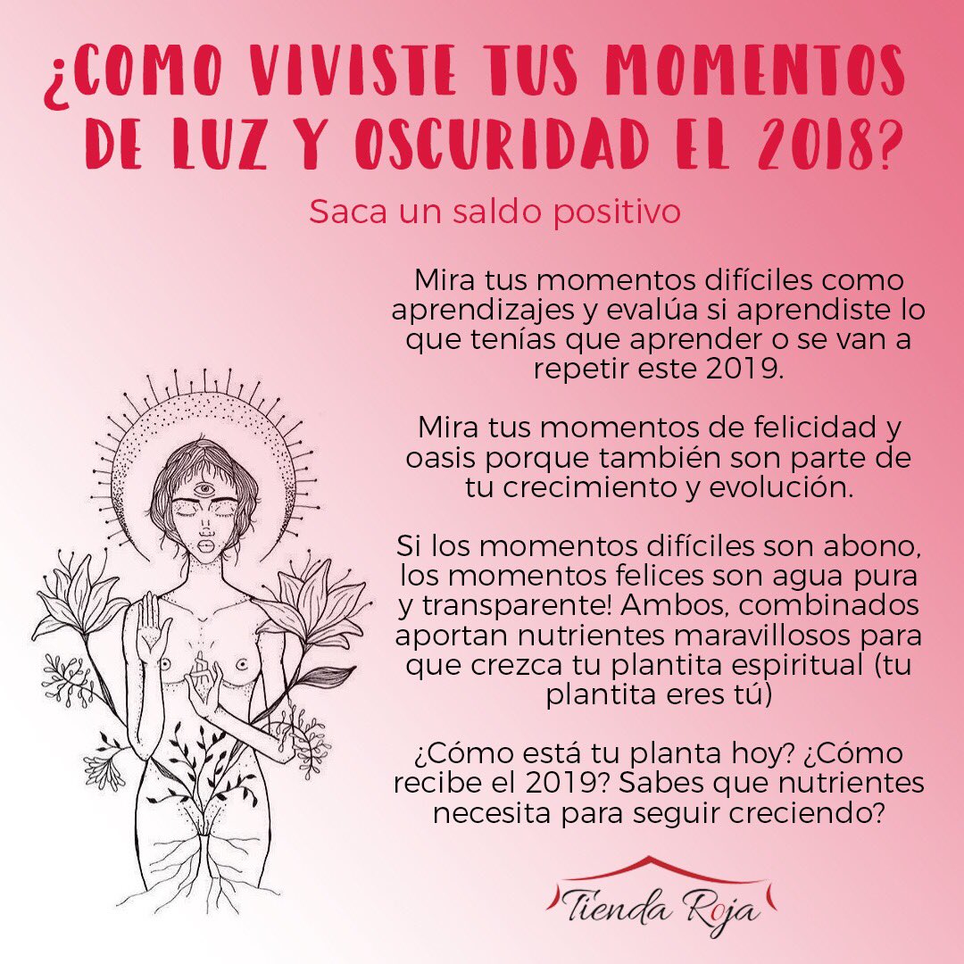 tiendaroja's tweet photo. Hermosa comunidad <3 

Vivimos muchas cosas el 2018 en Tienda Roja!

Te mandamos abrazos de luz y todo el amor del mundo! Esperamos que este nuevo año sea tu oportunidad para nutrir tu alma, tu corazón, tu ser. Siempre estaremos para ayudarte

Con Infinito Amor
Equipo Tienda Roja https://t.co/ktTGtJ85Qb
