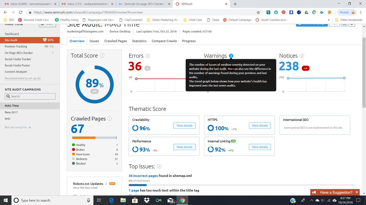 WebsiteParadise's tweet photo. What's better than free? A better google page rank for your website! Get both by trying Semrush for free limited time. It helped me it will help you. 

https://t.co/cvoYXtCJCM

#Semrush #Freetrial #SEO #Pagerank #Websites #Keywordtool #Siteaudit https://t.co/NfnAqbCvJ0