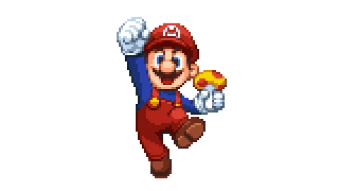 【ファミコン】スーパーマリオブラザーズ マリオ
【NES】Super Mario Bros. Mario
  #Nintendo #ドット絵 #pixelart 