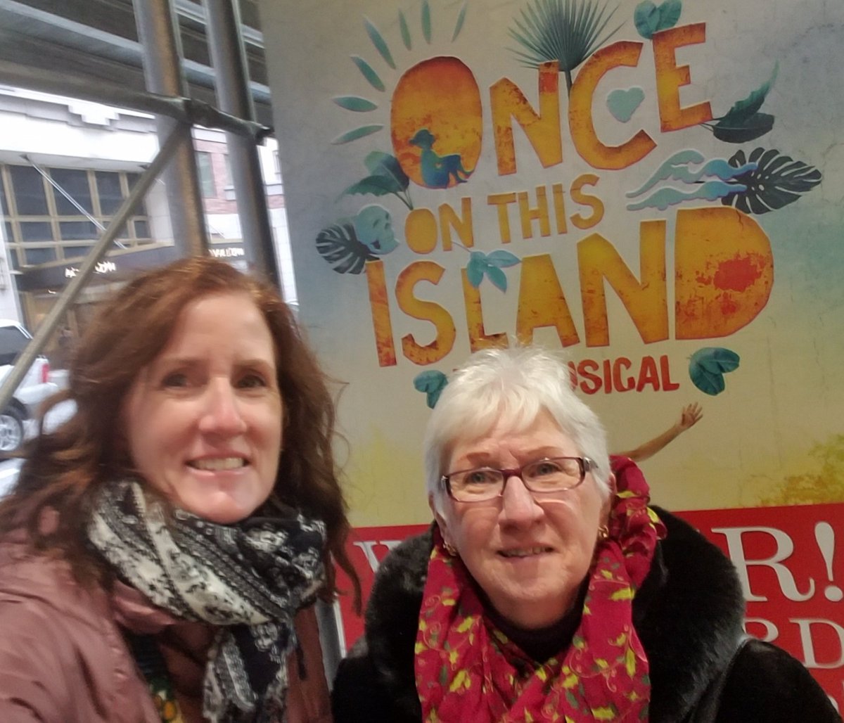 kmbeach25's tweet photo. Great day in NYC. 
Once On This Island was FABULOUS!
#onceonthisisland
@onceonthisisland https://t.co/J7WAdm1ZhK