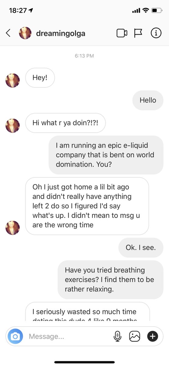 GkVapors's tweet photo. We here at GK love hearing from our fans through social media, even if they are adult entertainment bots. We sincerely hope Olga finds happiness in her new found freedom!
Best of luck Olga! You do you girl!
#attackofthebots #vapelife #eliquid #vaping #zombiekiller https://t.co/T9JClKZXnU