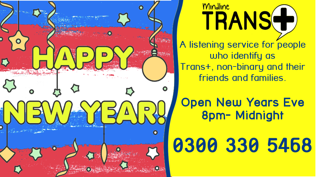Mindline Somerset (@mindlinesomset) on Twitter photo Almost time to ring in the #NewYear .Though it maybe a new year, doesn't mean your worries & concerns are left behind.If you Identfy as #Trans or #nonbinary , <a href="/MindlineTrans/">Mindline Trans + 🏳️⚧️🇬🇧📞</a> will be open #newyearseve 8pm-Midnight.Call them on 0300 330 5468 Almost time to ring in the #NewYear .Though it maybe a new year, doesn't mean your worries & concerns are left behind.If you Identfy as #Trans or #nonbinary , <a href="/MindlineTrans/">Mindline Trans + 🏳️⚧️🇬🇧📞</a> will be open #newyearseve 8pm-Midnight.Call them on 0300 330 5468