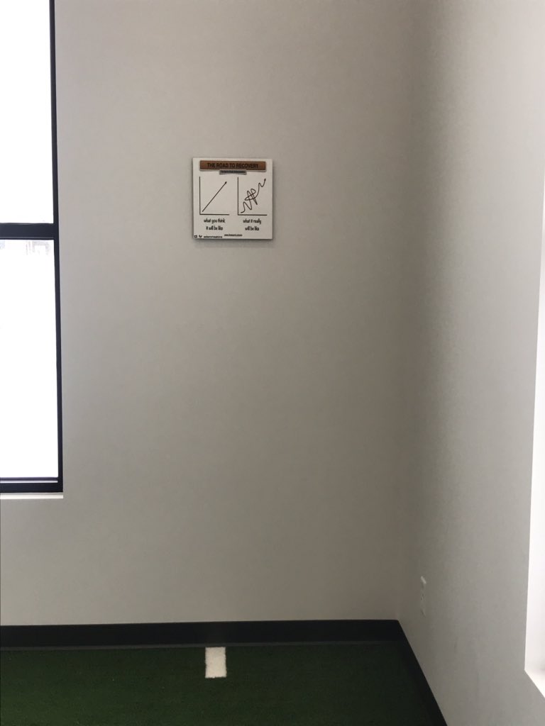 LauraOpstedal's tweet photo. @AdamMeakins wall art in new digs... it is actually printed on metal and a plinth will soon be under it #whatitsreallylike https://t.co/OgKnfsBxML