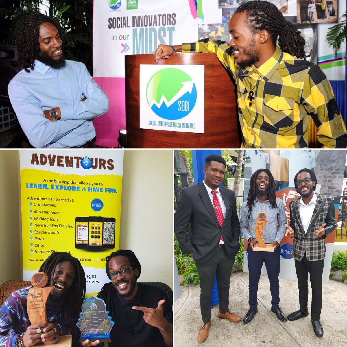 educatoursja's tweet photo. The '#SocEnt Award for Innovation' ππ
What a great way to close out 2018.
Thank u (@SEBIjm) for believing in our mission of using #gamified tours to empower youth through inclusion, employment & education.
All the best for the new year, see y'all in 2019! π
#sebijm https://t.co/AXEKOHKPaT