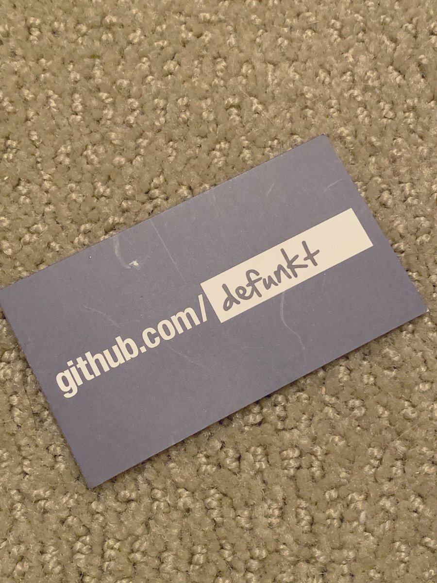 ralphschindler's tweet image. 🤔 this might be the first/only business card from a billionaire I have. This was likely from #Zendcon 08/09.