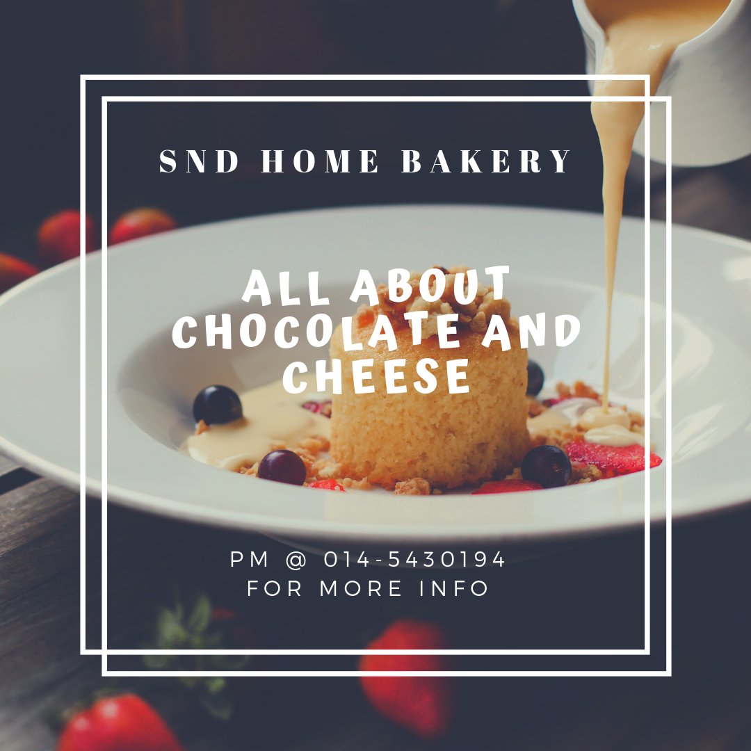 Syadz7's tweet photo. Visit @snddessert (instagram) for cakes and chocolate.
Or you may click link below for more info.
https://t.co/VwxngTrTdl
#sndhomebakery
#codkualaterengganu
#codmakanan https://t.co/Lqs3ETND5R
