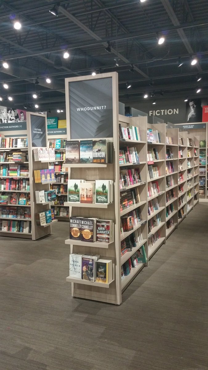 Visited a new <a href="/chaptersindigo/">Indigo</a> store today with <a href="/_YAReadsNow/">Bookmark It 📚</a>! I'm really into the design of these new stores, especially the graphics on the walls in the Teen section! Picked up Wild Card by <a href="/Marie_Lu/">Marie</a>, a book I've been looking forward to for a while!