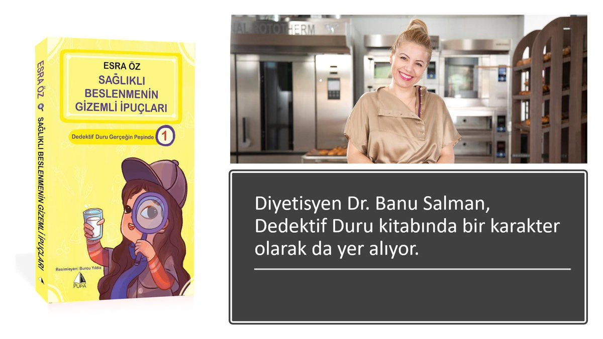 fesraoz's tweet photo. “Dedektif Duru Gerçeğin Peşinde” serisinin ilk kitabı  “Sağlıklı Beslenmenin Gizemli İpuçları”nda Diyetisyen Dr. Banu Salman, kitaptaki tüm beslenme önerilerini ve detaylarını bilimsel çerçevede belirlememde destek oldu. @banutopalakci @DedektifDuru https://t.co/YFI1fbmHyX