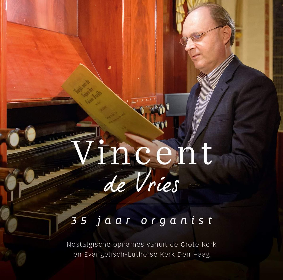 Vincent de Vries komt morgen aan in Nederland.
Donderdag 3 januari
Nieuwjaarsconcert in Nijmegen 

Na dit concert is ook een nieuwe cd van Vincent de Vries verkrijgbaar!

 Met champagne en Scheveningse delicatessen 

Hartelijk welkom!

orgelconcertenvincentdevries.nl