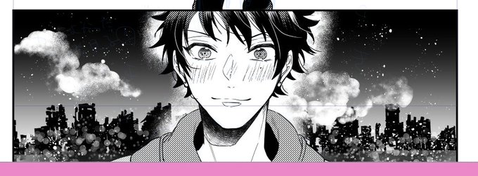 あの頃の格好良かったアンタを見る一郎くん
可愛くかけた気がする?
 #進捗ノート https://t.co/YevvqSC2jQ 