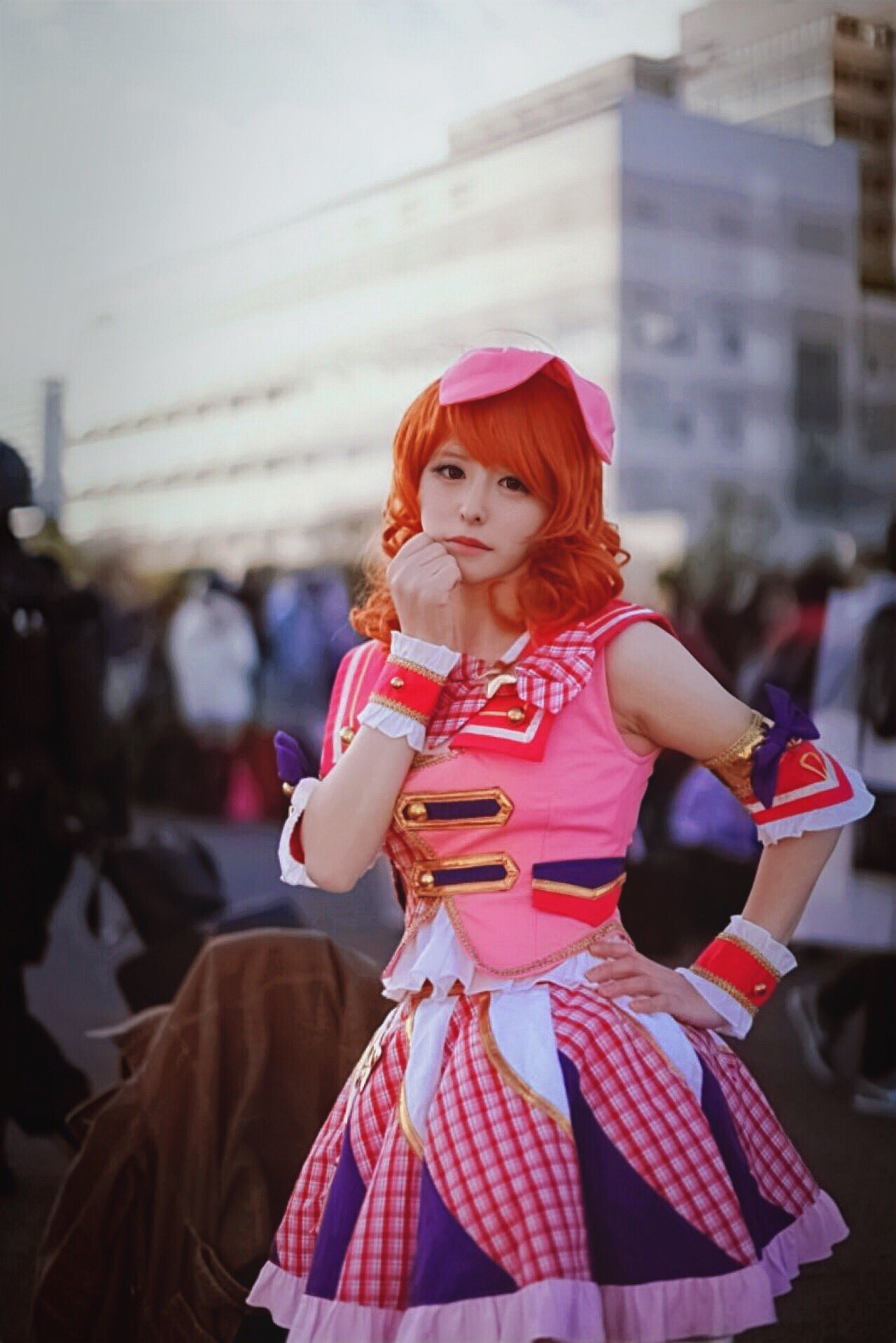 アイカツ ピンクパレードショートブーツ アニメ柄 　大空あかり　CP アイカツ ピンクパレードショートブーツ アニメ柄 大空あかり CP