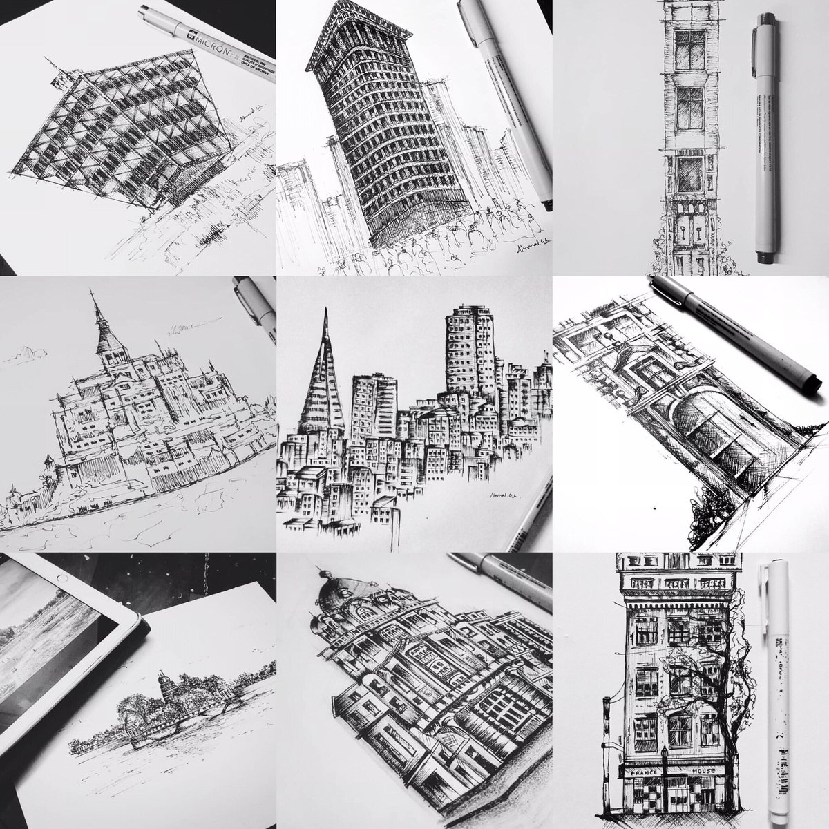 #sketchbook #micronpenart #architectureart #architecture #buildingart