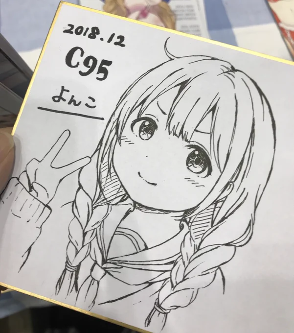 急遽1枚描きました 