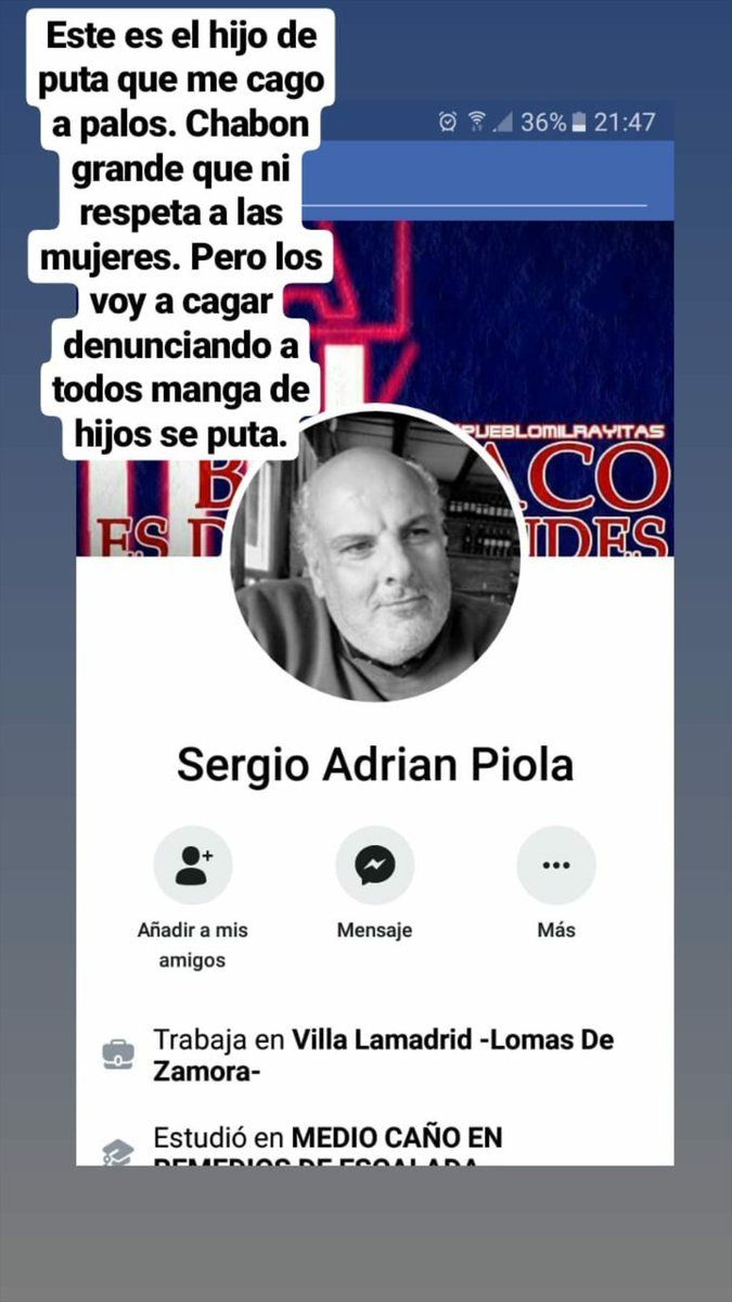 afernandezagus's tweet photo. Este es el papá del chico, la cago a palos el hijo de re mil puta. Hay fotos de los golpes que le dejo y también de ella desnuda en el medio de la calle intentando taparse el cuerpo con sus manos y toda despeinada ya que la agarraron de los pelos https://t.co/lqH2BI0ygz
