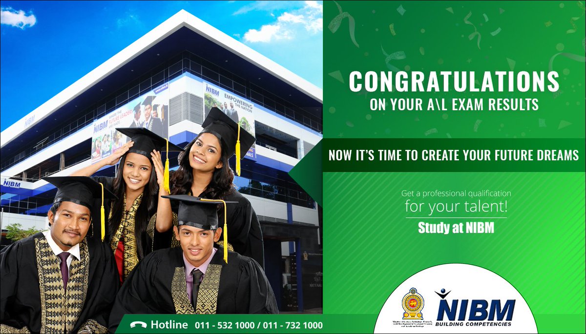 nibmofficial's tweet photo. Congratulations!!!
On Your A/L Results.
Now It's Time To Create Your Future Dreams.
#Nibm #Congratulations #ALStudents https://t.co/kiWRTy3d8N