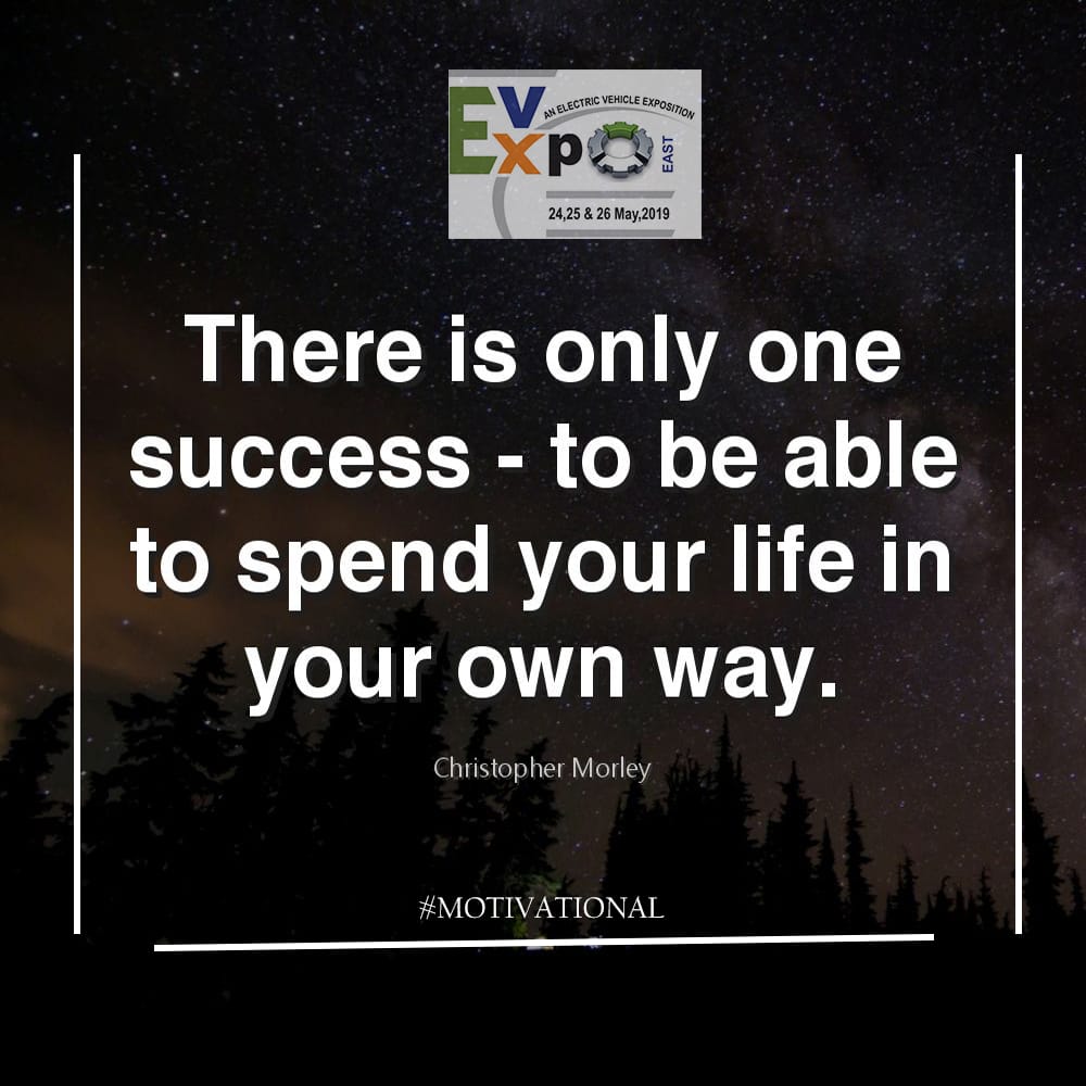 expo_ev's tweet photo. There is only one success- to be able to spend your life in your own way.
#EvExpo #MondayMorning #AYearOfElectric #DriveElectric #SochBadloKismatBadlegi #GoElectricWithME #Ev #ElectricVehicles #GreenEnergy https://t.co/bzVVaeH0WI