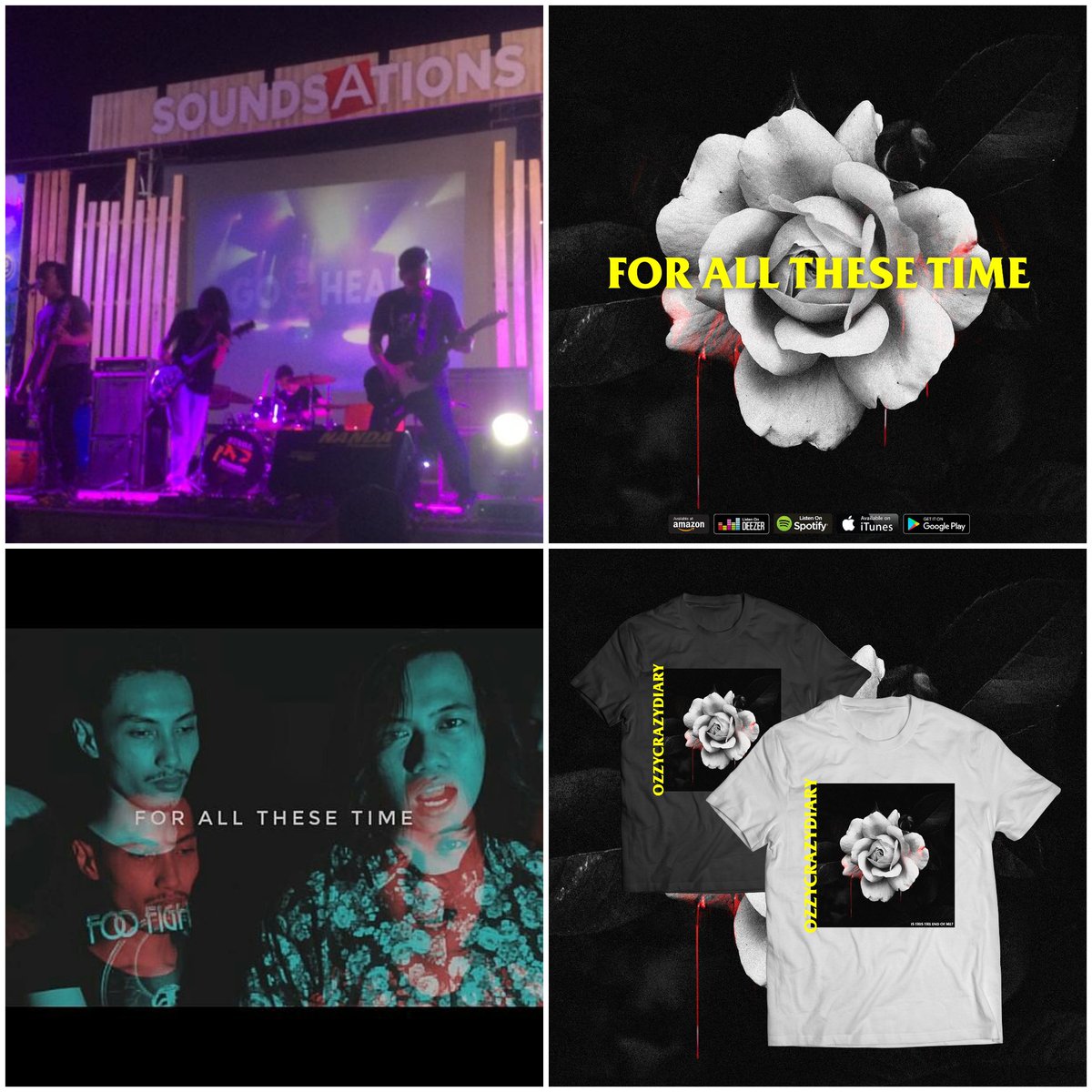 Ozzycrazydiary's tweet photo. Terimakasih 2018, Alhamdulillah produktif. Bikin 2 single, merch, video clip, dan banyak gigs keren. Tahun 2019 insyaallah album. Terimakasih banyak teman2 atas supportnya, It will be a decade next year, See ya !! https://t.co/SziU0tVNL4